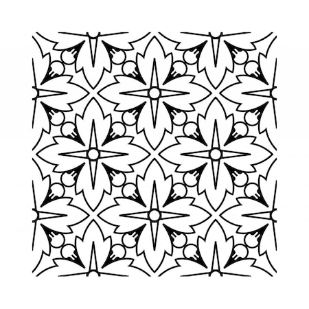 Homeroots 7 x 7 in. Black & White Silo Peel & Stick Removable Tiles 390716